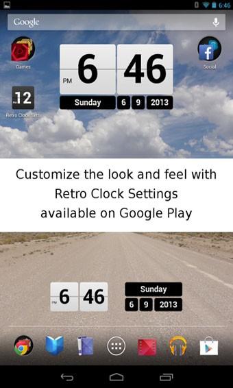 Retro Clock Widget