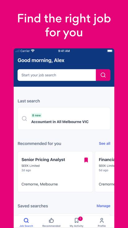 seek jobs app