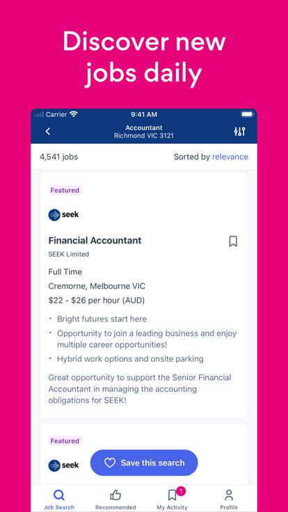 seek jobs app