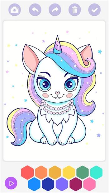 独角兽猫画册(Cat Unicorn Coloring)