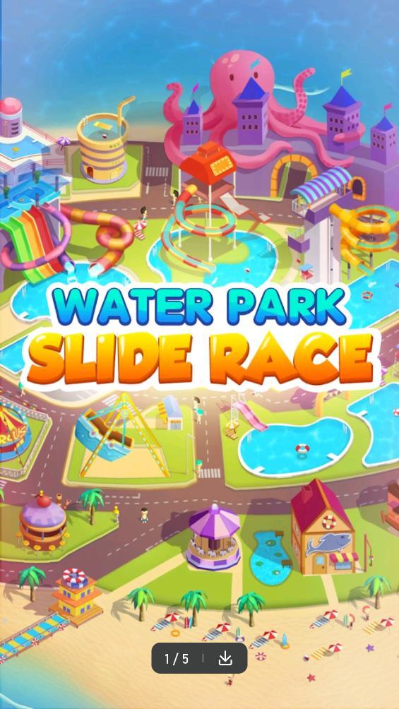 水上乐园滑梯比赛手游Waterpark Slide Race