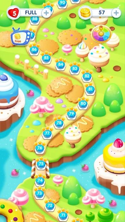 糖果饼干粉碎比赛官方版(Candy Cookie Crush Match 3)