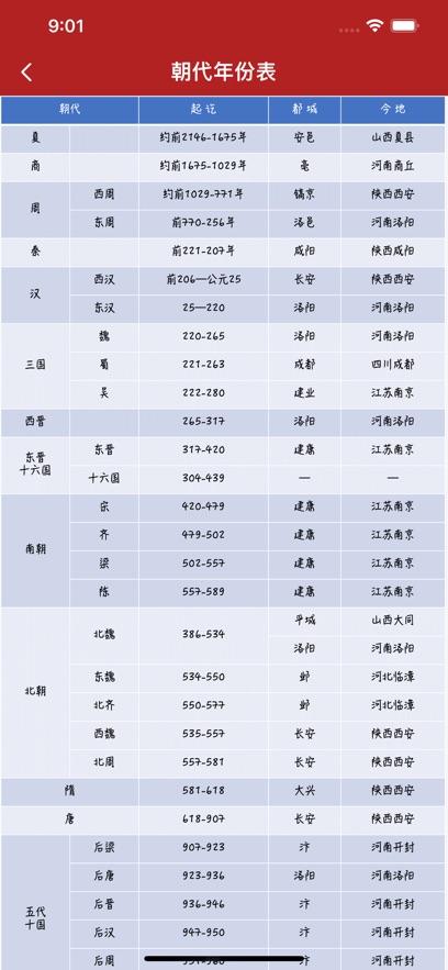 历史朝代查询器app官方版