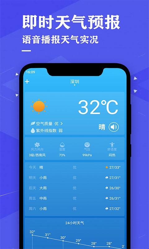 即时天气预报几点几分下雨下载app