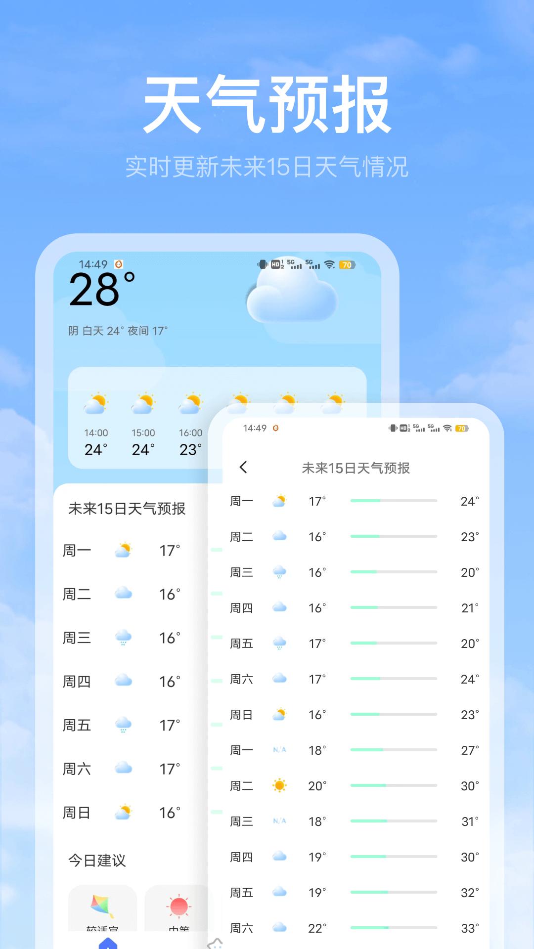 黄历天气雷达