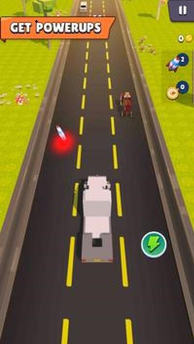 像素车公路赛车手游戏（Blocky cars Traffic Racer）