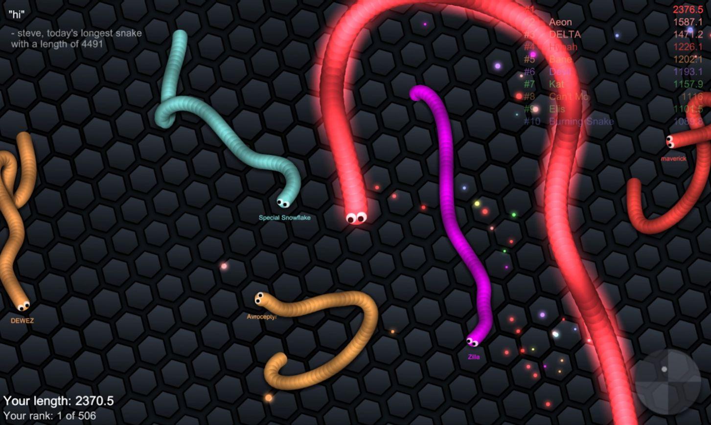 贪吃蛇蛇王游戏正版官方版（slither.io）