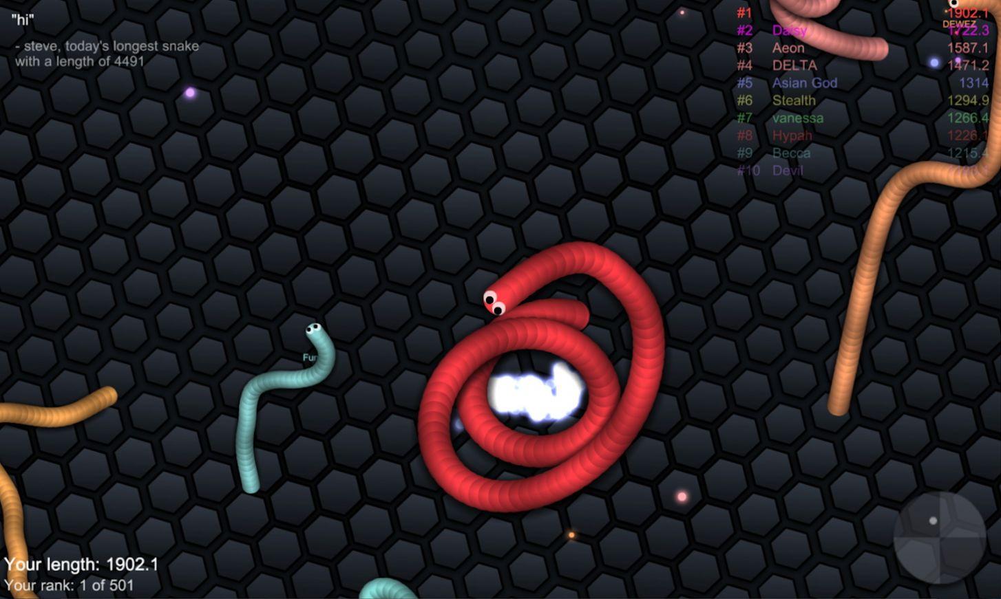 贪吃蛇蛇王游戏正版官方版（slither.io）