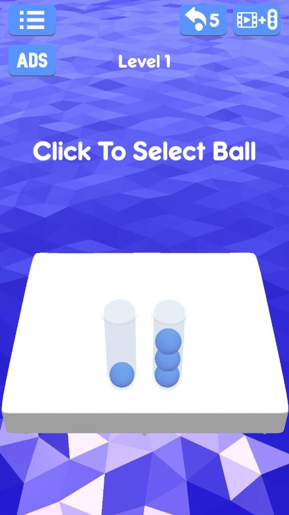 球排序3D颜色排序游戏中文版（Ball Sort 3D Color Sorting Game）