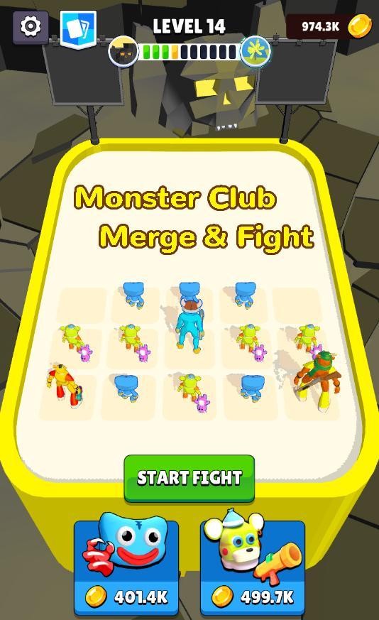 怪物俱乐部合并与战斗游戏安卓中文版（Monster Club Merge and Fight）