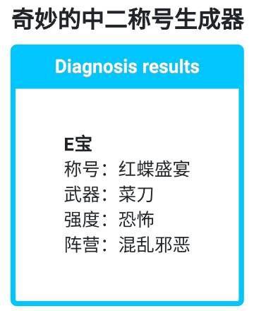 奇妙的中二称号生成器游戏官方正版